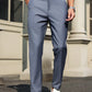 Manfinity Bizformal Men's Classic Solid Color Pocket Formal Straight Leg Suit Pants