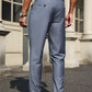 Manfinity Bizformal Men's Classic Solid Color Pocket Formal Straight Leg Suit Pants