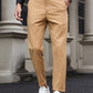 Manfinity Mode Men's Plain Color Casual Suit Trousers, Minimalist