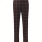 2025 Fashion Stretch Waist Plaid Casual Pants For Men, Slim Fit Design With Oblique Pockets, All Season