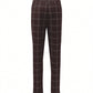 2025 Fashion Stretch Waist Plaid Casual Pants For Men, Slim Fit Design With Oblique Pockets, All Season