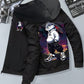 Fashion Men Jacket Casual Personality Cool Rabbit Pattern Printed Regular Fit Sports Outdoor Bomber Jacket