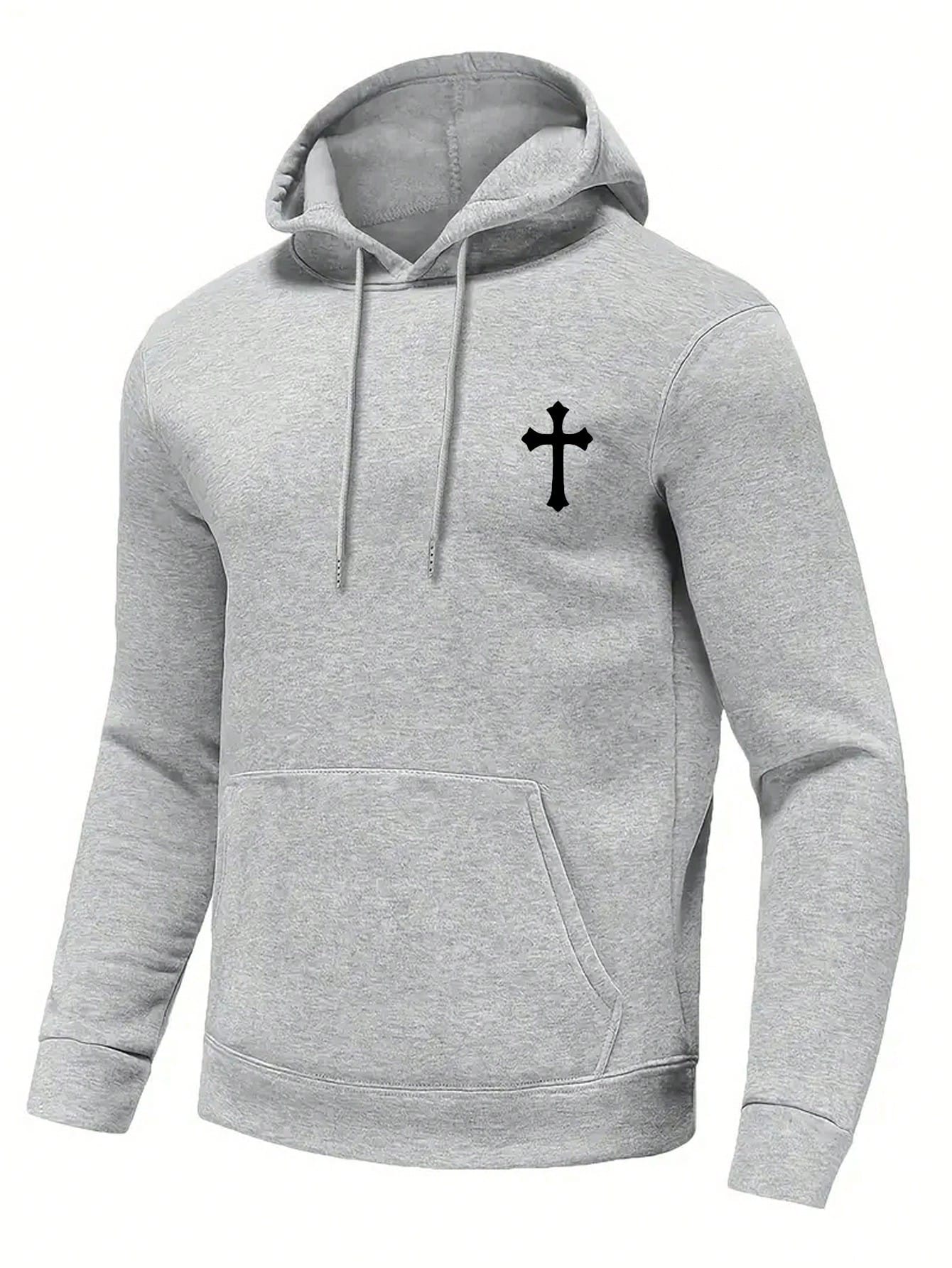 Minimalist Men's Hooded Sweatshirt - Perfect Combination Of Fresh And Simple Design