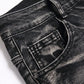 Men's Fashion Tie-Dye Elastic Washed Denim Jeans