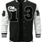 Manfinity Sporsity Men's Letter Printed Button Up Baseball Jacket