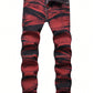 Men's Fashion Tie-Dye Elastic Washed Denim Jeans