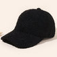 1pc Unisex Casual Warm Fleece Baseball Cap, Korean Street Style Solid Color Simple Snapback Hat, Suitable For Autumn/Winter