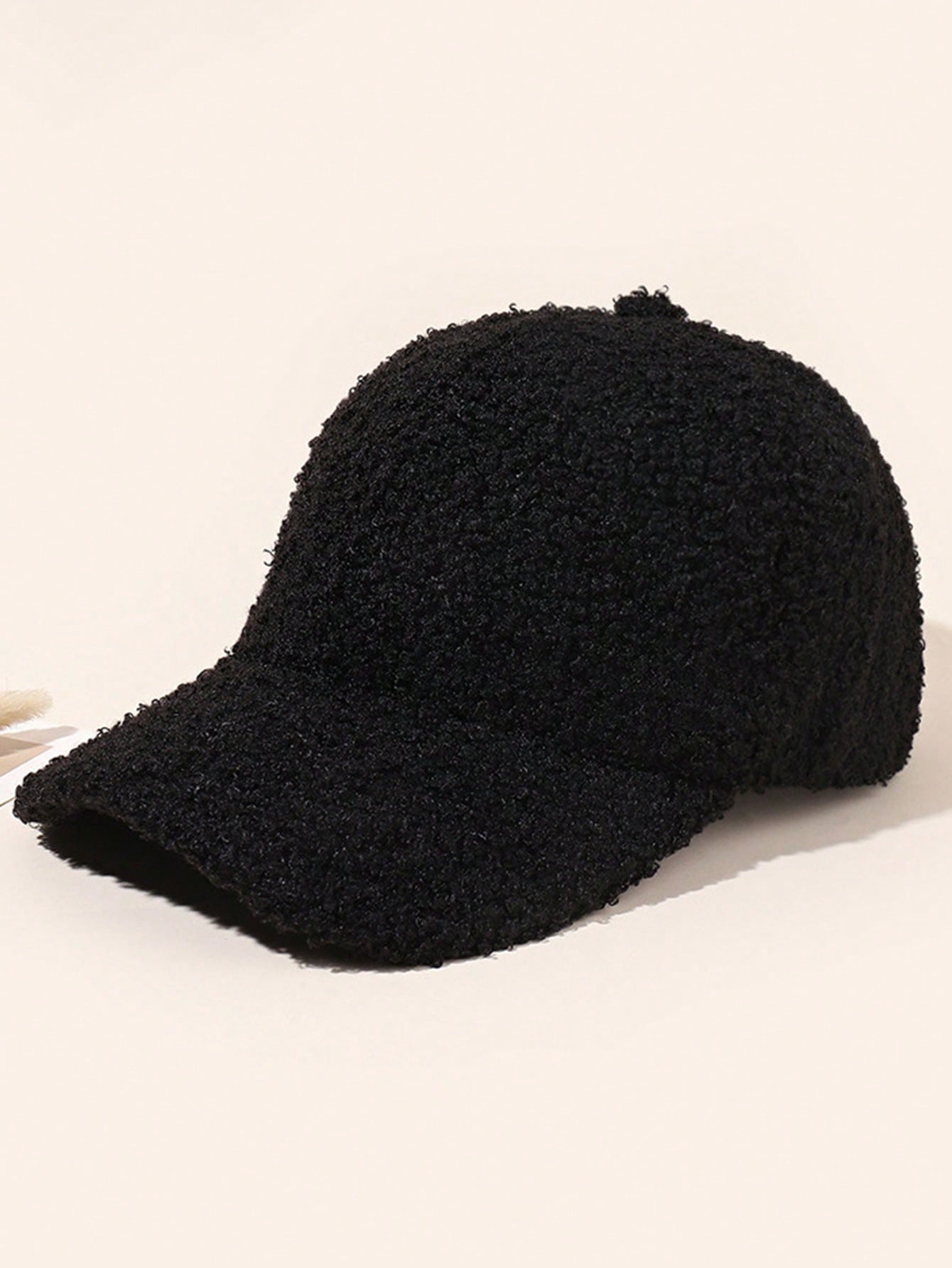 1pc Unisex Casual Warm Fleece Baseball Cap, Korean Street Style Solid Color Simple Snapback Hat, Suitable For Autumn/Winter