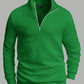 Manfinity RelaxMax Men's Solid Color Half Zipper Pullover Sweatshirt