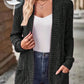 EMERY ROSE Women's Casual Knitted Ribbed Thin Jacket For Autumn