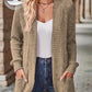 EMERY ROSE Women's Casual Knitted Ribbed Thin Jacket For Autumn