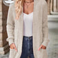 EMERY ROSE Women's Casual Knitted Ribbed Thin Jacket For Autumn