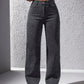 MOOSTA Casual Washed Straight Leg Jeans