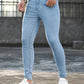 Men's Solid Color Stretch Slim Fit Jeans Fashionable And Versatile