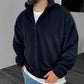 Men's Casual Stand Collar Half Zip Pullover Sweatshirt