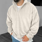 Men's Casual Stand Collar Half Zip Pullover Sweatshirt