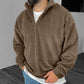 Men's Casual Stand Collar Half Zip Pullover Sweatshirt