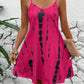 LUNE Summer Casual Tie Dye Spaghetti Strap Dress For Holiday