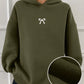 DAZY Hooded Casual Thickened Solid Color Unisex Loose Fit Sweatshirt For Women