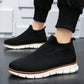 Plus Size Men's Slip-On Breathable Casual Sneakers, Fashionable, Versatile, Lightweight Comfortable Running Shoes