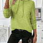 EMERY ROSE Solid Color Hooded Pullover Sweatshirt,Long Sleeve Tops