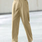 Manfinity Hypemode Classic Solid Color Button-Up Casual Straight-Leg Trousers With Pockets