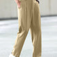 Manfinity Hypemode Classic Solid Color Button-Up Casual Straight-Leg Trousers With Pockets