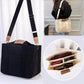 Free Customised Name 1pc Durable Canvas Tote Bag With Separations, Lightweight Shoulder Bag For Casual Commute And Everyday Use(Black, White) Bags Ladies