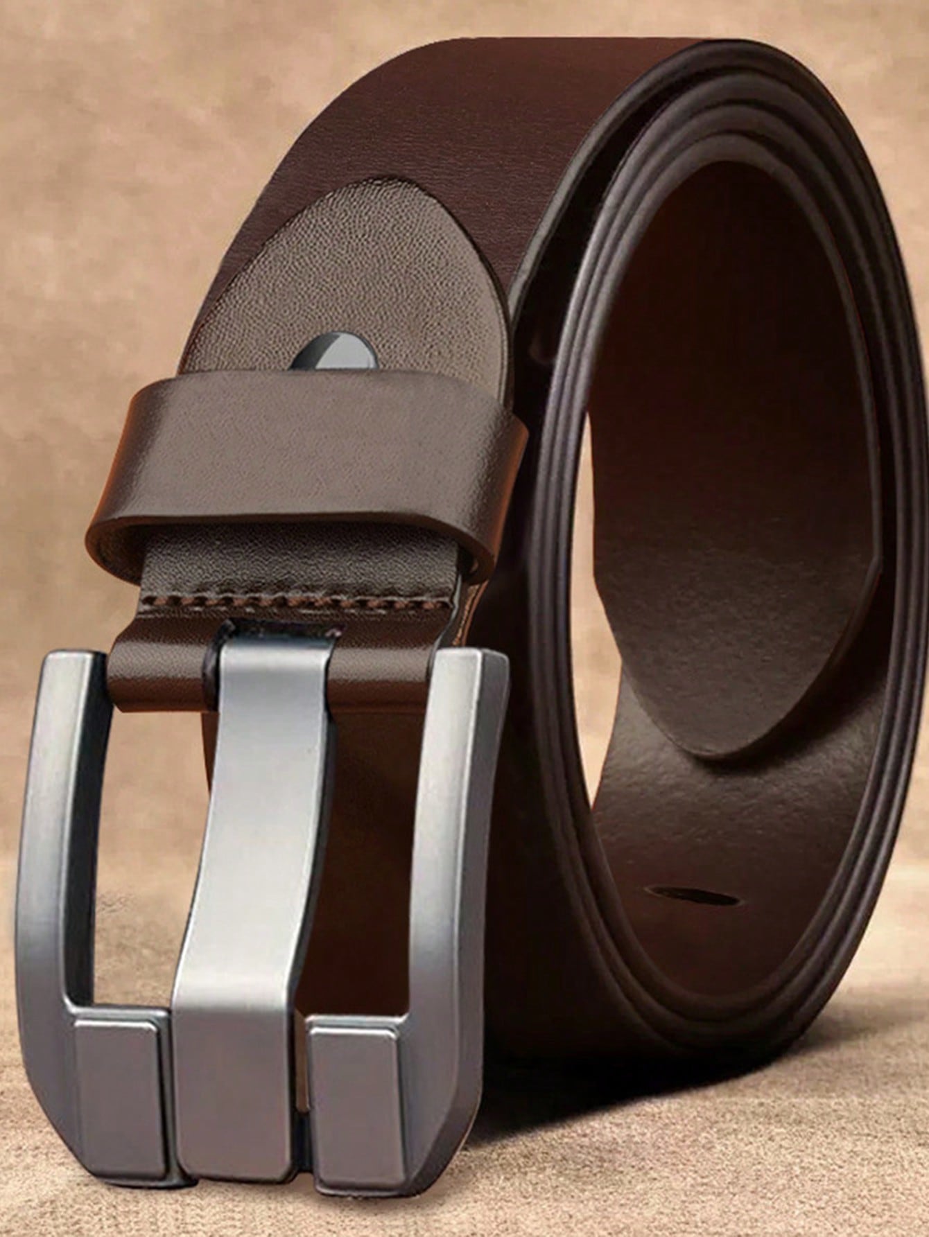 Wide Belt For Men, Fashion Metal Buckle, High-End Business Casual Versatile Waist Belt, Gift Idea