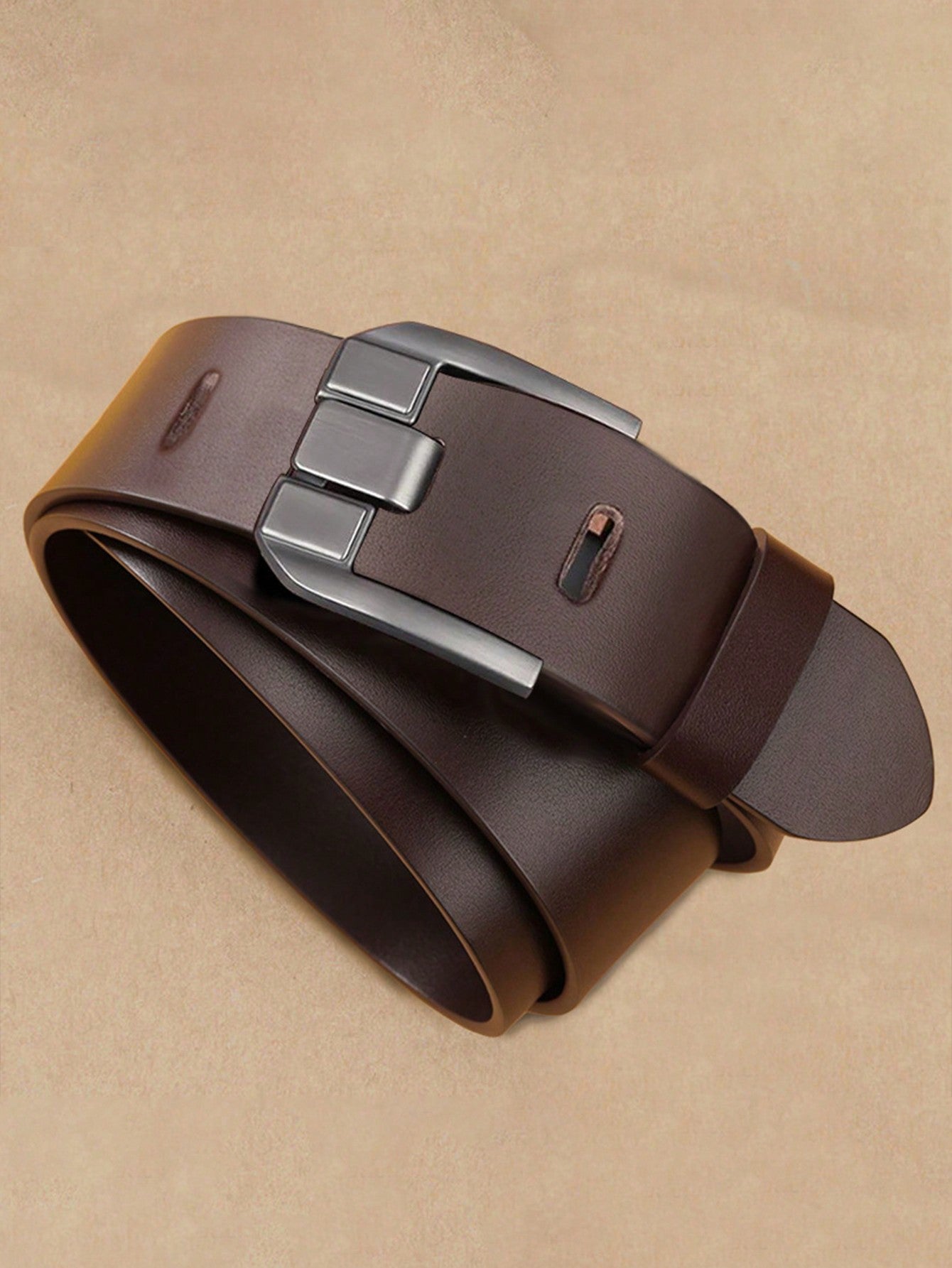 Wide Belt For Men, Fashion Metal Buckle, High-End Business Casual Versatile Waist Belt, Gift Idea