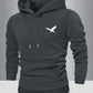 Regular Fit Men Spring Autumn Long Sleeve Hoodie With Pockets, Graphic Print Casual Sports Pullover