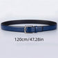 1pc Men's Casual Simple Buckle Business Waist Belt, PU Leather