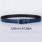 1pc Men's Casual Simple Buckle Business Waist Belt, PU Leather