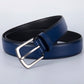 1pc Men's Casual Simple Buckle Business Waist Belt, PU Leather