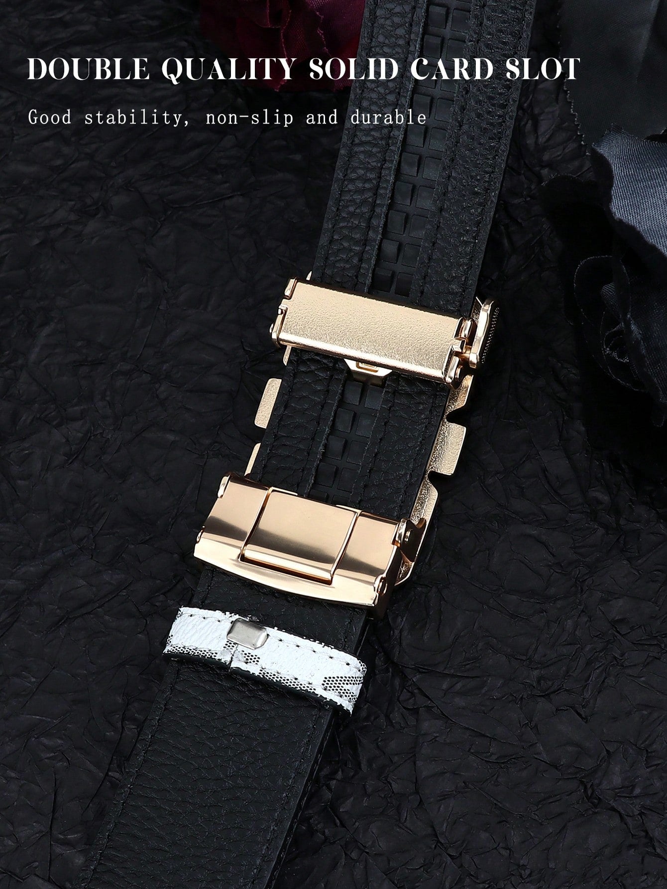 1pc Men's Punk Style Belt, Skull Shape Metal Automatic Buckle Leather Belt, Middle-Aged Street Hip-Hop Pants Belt, Letter M Print Waistband