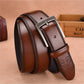 1PC Men's Leather Belt Punched Embossed Cowhide Belt Business Casual Leather Belt Belt For Men