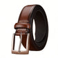 1PC Men's Leather Belt Punched Embossed Cowhide Belt Business Casual Leather Belt Belt For Men