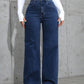 MOOSTA Casual Washed Straight Leg Jeans