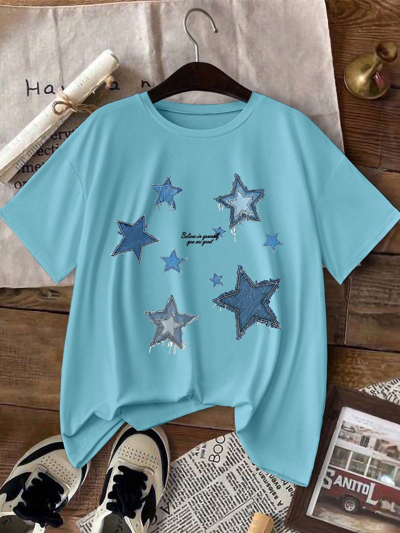 INAWLY EZwear Women Casual Star