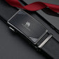 Men's Solid Color Minimalist Auto Buckle Waist Belt, Casual Daily Wear