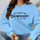 Plus Size Women's Round Neck Letter Print Sweatshirt, Winter