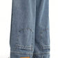 Men's Washed Denim Pants – Loose-Fit Wide-Leg Scimitar Flare Jeans For Spring/Fall/Winter