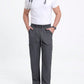 Manfinity Homme Men's Casual Plain Front Tie Pocket Long Pants, Daily Wear