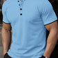 Manfinity Homme Men Summer Casual Striped Collar Short Sleeve Polo Shirt