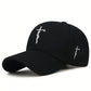 Embroidered Faith Cross Casual Baseball Cap, Adjustable Unisex Youth Hat