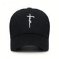 Embroidered Faith Cross Casual Baseball Cap, Adjustable Unisex Youth Hat