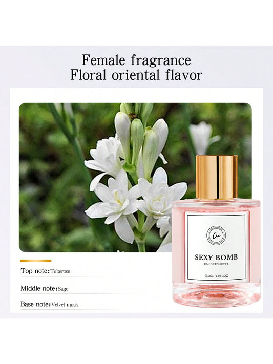 KVZ 2.03oz Women's Eau De Toilette, Warm And Lasting Oriental Flower Fragrance, Suitable For Dating And Daily Leisure Use, Makes You Unique And Charming, And Is An Ideal Gift For Women At Christmas And A Perfect Birthday Gift