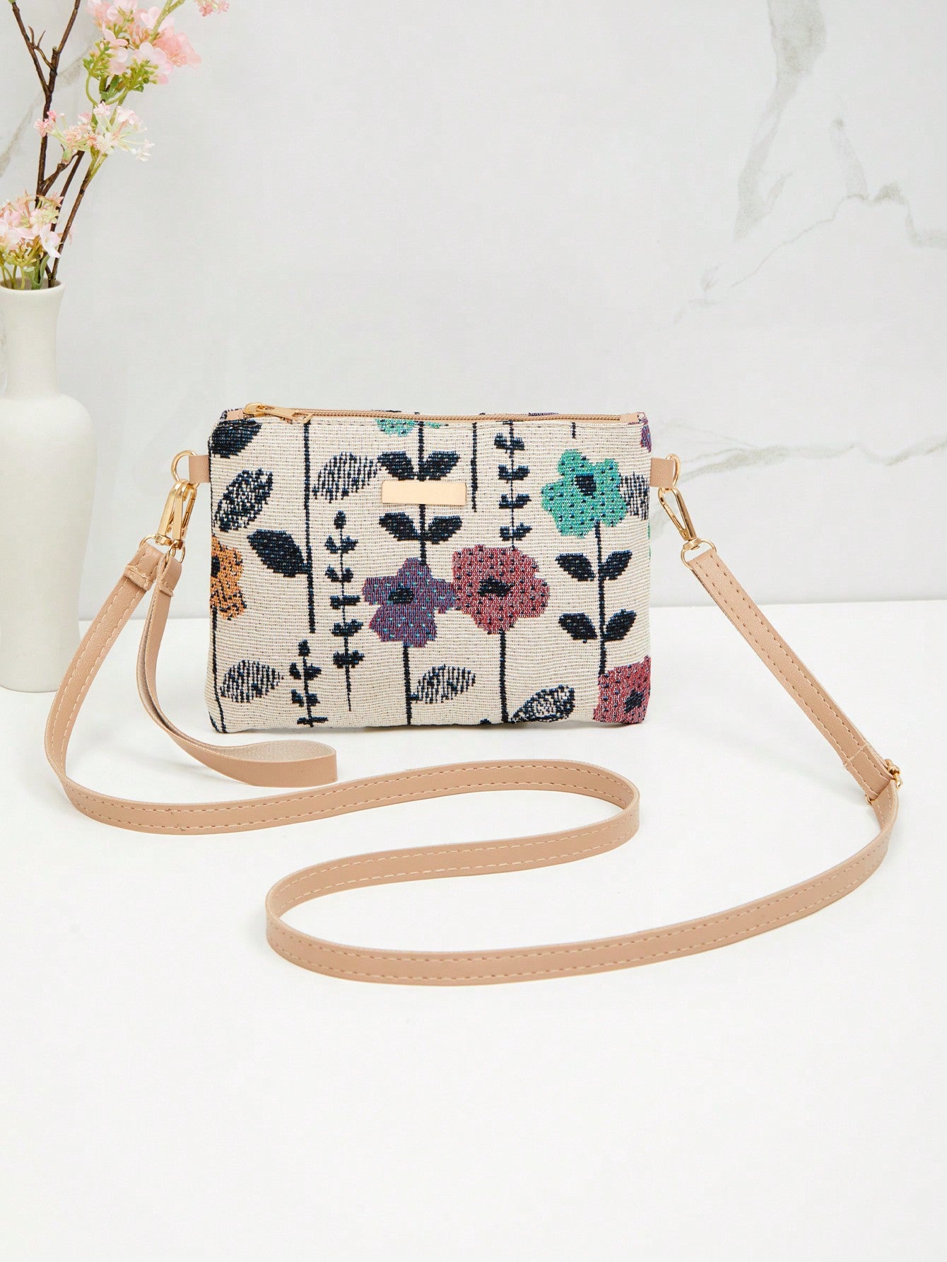 New Spring/Summer Straw Woven Trendy Women's Bag, Wholesale All-Match Crossbody Shoulder Bag, Sweet Small Square Bag