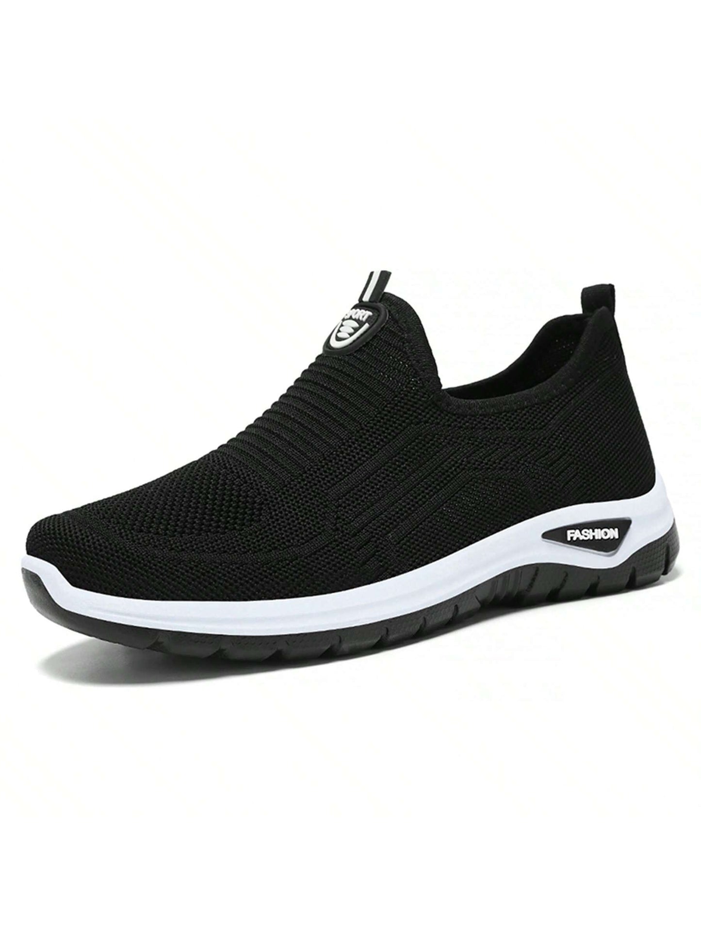 Men's Breathable Lightweight Slip-On Casual Sport Shoes, Easy To Wear For Running, Fitness, Home Wear, Suitable For All Seasons