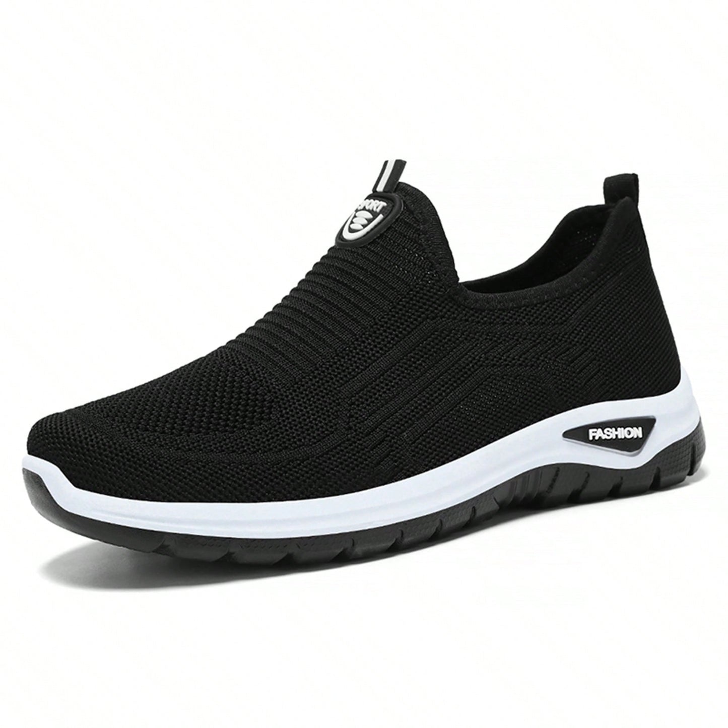 Men's Breathable Lightweight Slip-On Casual Sport Shoes, Easy To Wear For Running, Fitness, Home Wear, Suitable For All Seasons